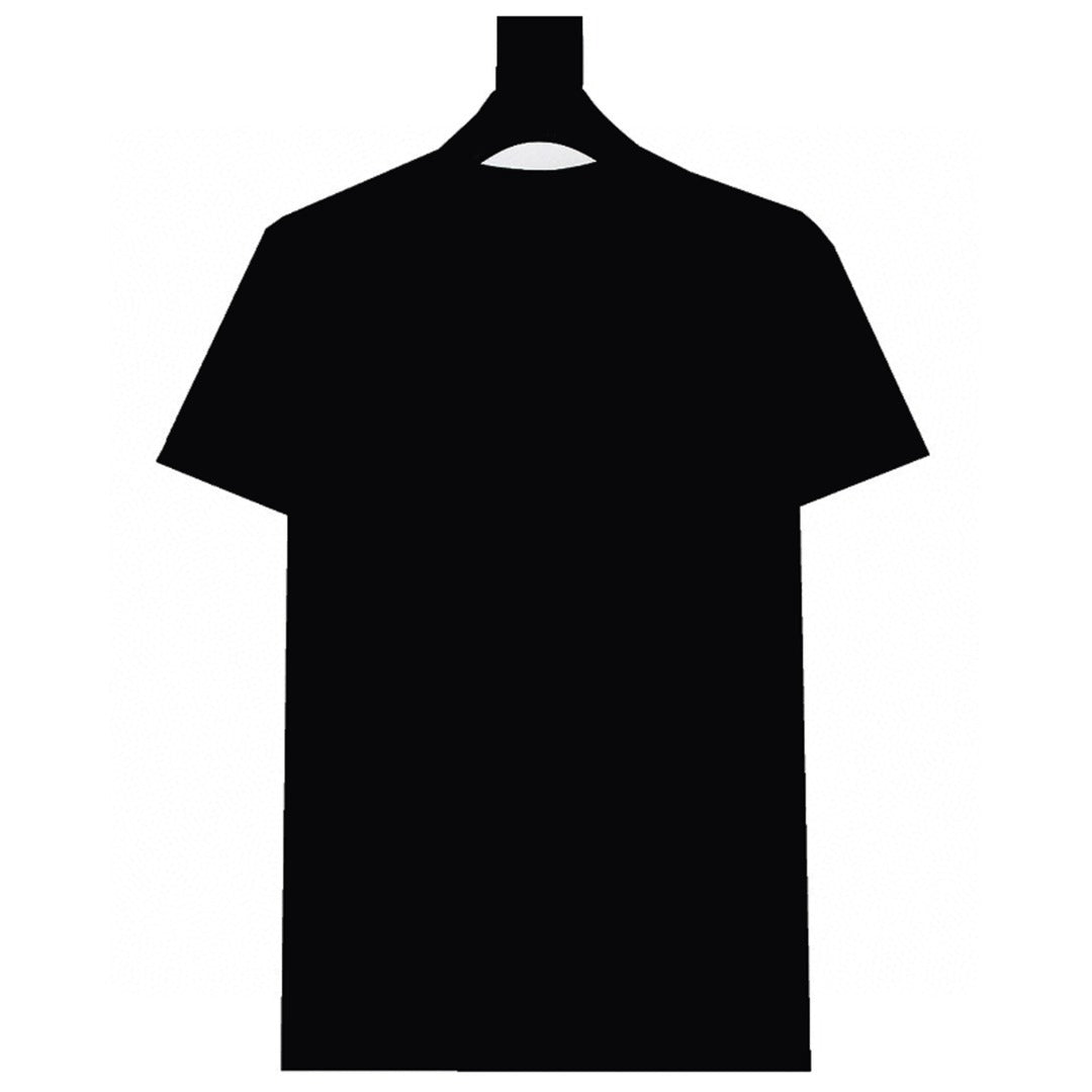 Black crewneck T-shirt