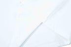 White T-shirt sleeve seam close-up