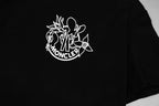 Black Moncler T-shirt back with large white crest graphic