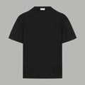 Moncler black short-sleeve T-shirt with small chest logo