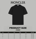Moncler black short-sleeve T-shirt