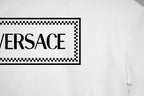 Versace white T-shirt with partial VERSACE logo print