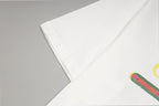 Gucci white T-shirt sleeve and chest graphic detail
