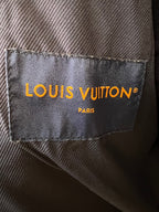 Louis Vuitton Paris fabric label inside the denim jacket