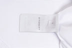 White T-shirt inner size label with Givenchy logo and size S