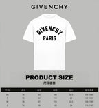 White Givenchy Paris logo T-shirt with crew neck and short sleeves