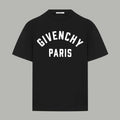 Givenchy Paris logo T-shirt, black crew neck short-sleeve tee