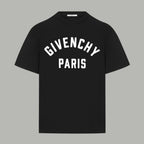 Givenchy Paris logo T-shirt, black crew neck short-sleeve tee