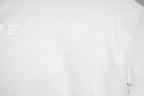 White T-shirt with light front logo print detail