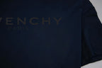 Navy Givenchy T-shirt sleeve with partial logo