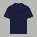 Navy Givenchy T-shirt with front logo print