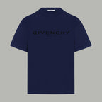 Navy Givenchy T-shirt with front logo print