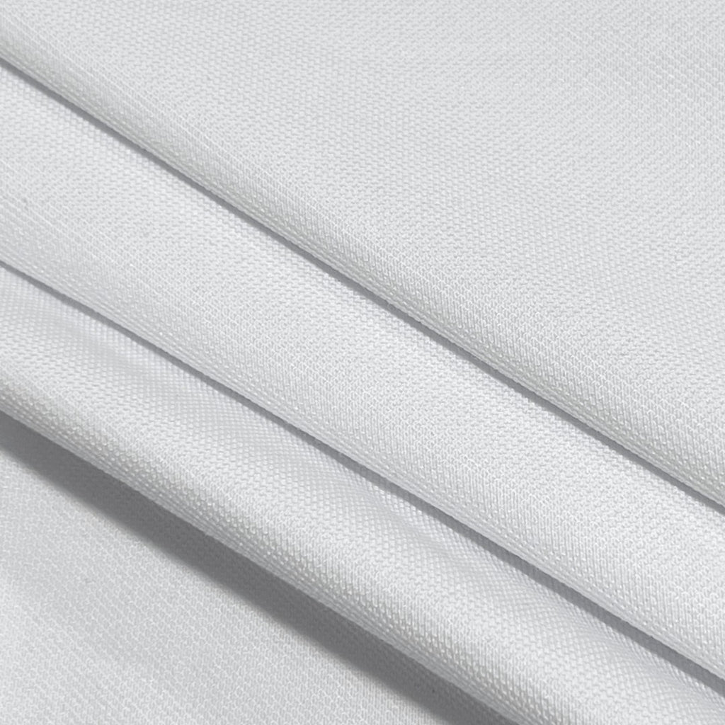 White Versace polo shirt fabric close-up with seam lines