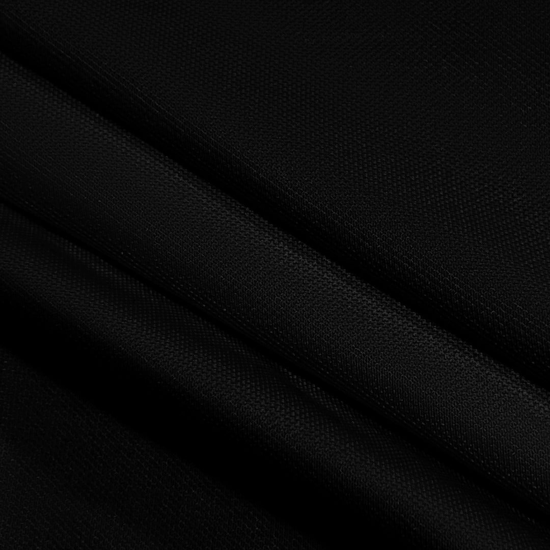 Black polo fabric texture detail