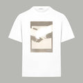 White Givenchy T-shirt with square front graphic print