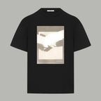 Givenchy black T-shirt with square front graphic print