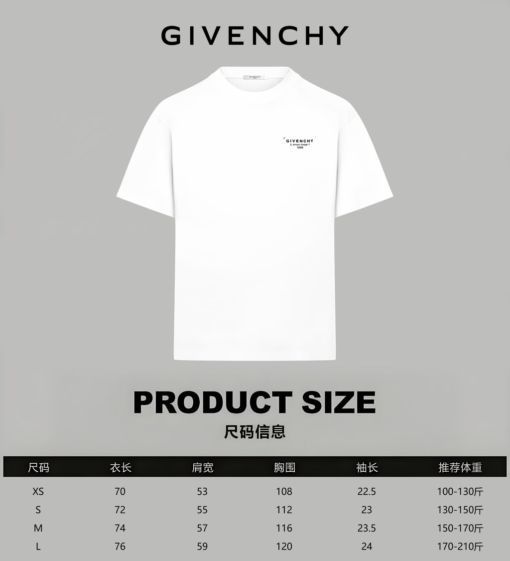 Givenchy white T-shirt front view