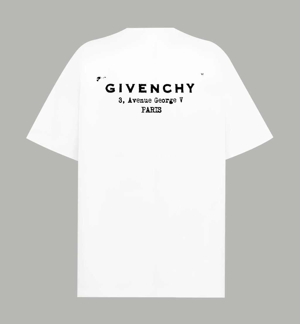 Givenchy white T-shirt with large back logo print