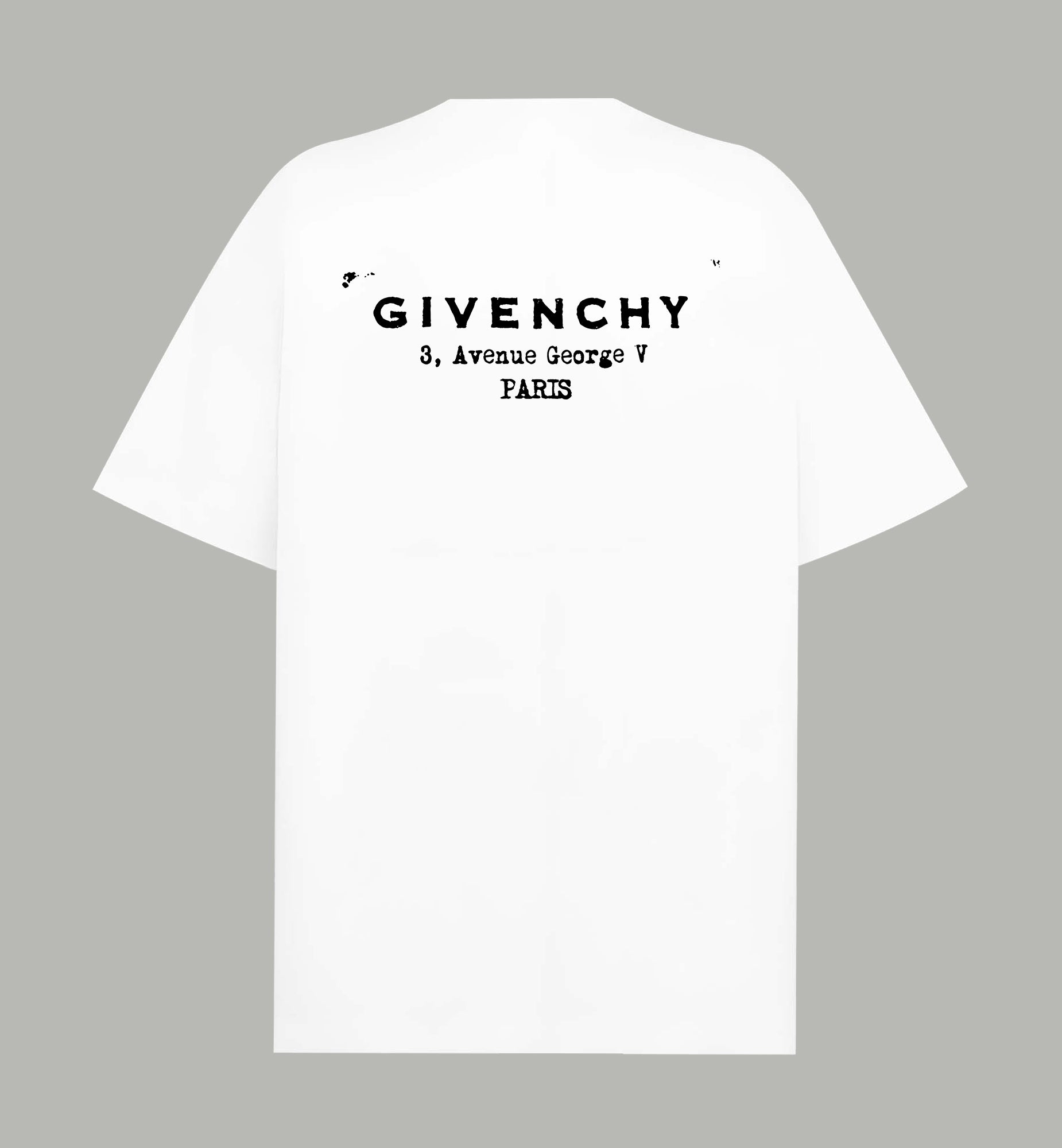 Givenchy white T-shirt with large back logo print