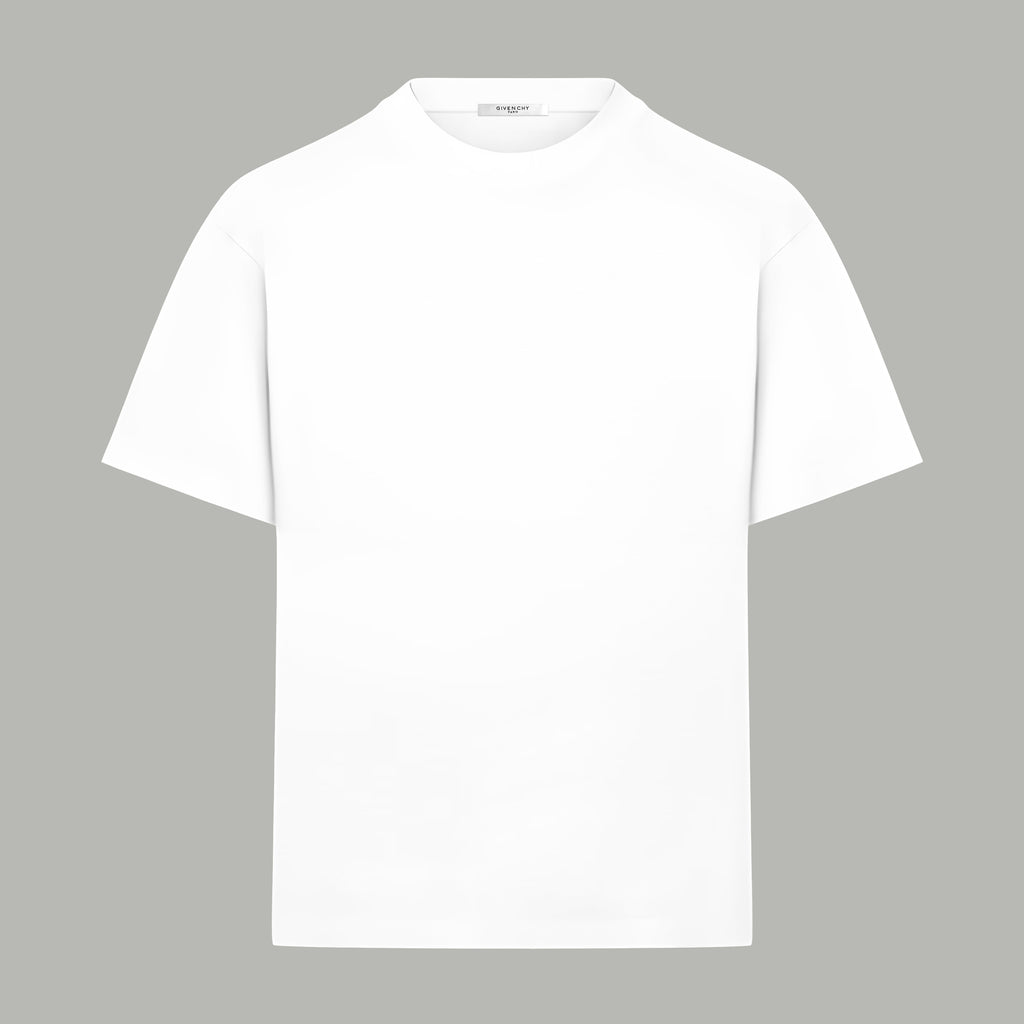 White Givenchy T-shirt with crew neck and short sleeves