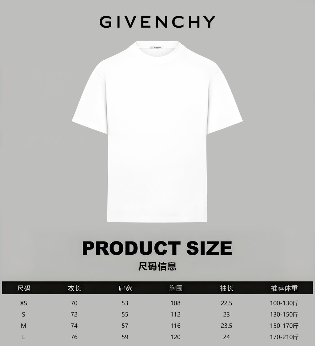 White Givenchy T-shirt front view