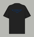 Black short-sleeve T-shirt with back GIVENCHY logo print