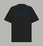 Black short-sleeve T-shirt with back GIVENCHY logo print