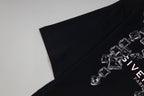 Black T-shirt with crystal GIVENCHY PARIS shoulder design