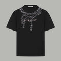 Givenchy black T-shirt with crystal “GIVENCHY PARIS” front graphic
