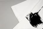 Givenchy T-shirt close-up, white fabric with black bra graphic