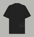 Black Givenchy T-shirt, back view with short sleeves and no visible graphic