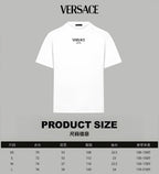 White Versace crewneck T-shirt front view