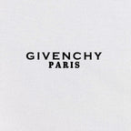 Givenchy Paris logo text on white polo fabric