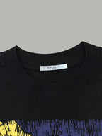 Black T-shirt collar with Givenchy interior label