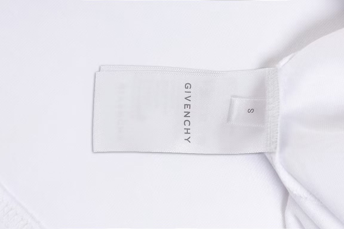 White Givenchy T-shirt with neck label and size tag