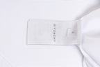 White T-shirt neck label and size tag, Givenchy branding