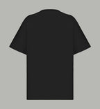 Black Givenchy T-shirt back view with crew neckline
