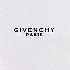 Givenchy Paris logo text on white fabric