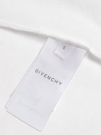 Givenchy size tag on inside of white polo shirt