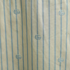 Gucci vertical striped fabric with GG logo motifs