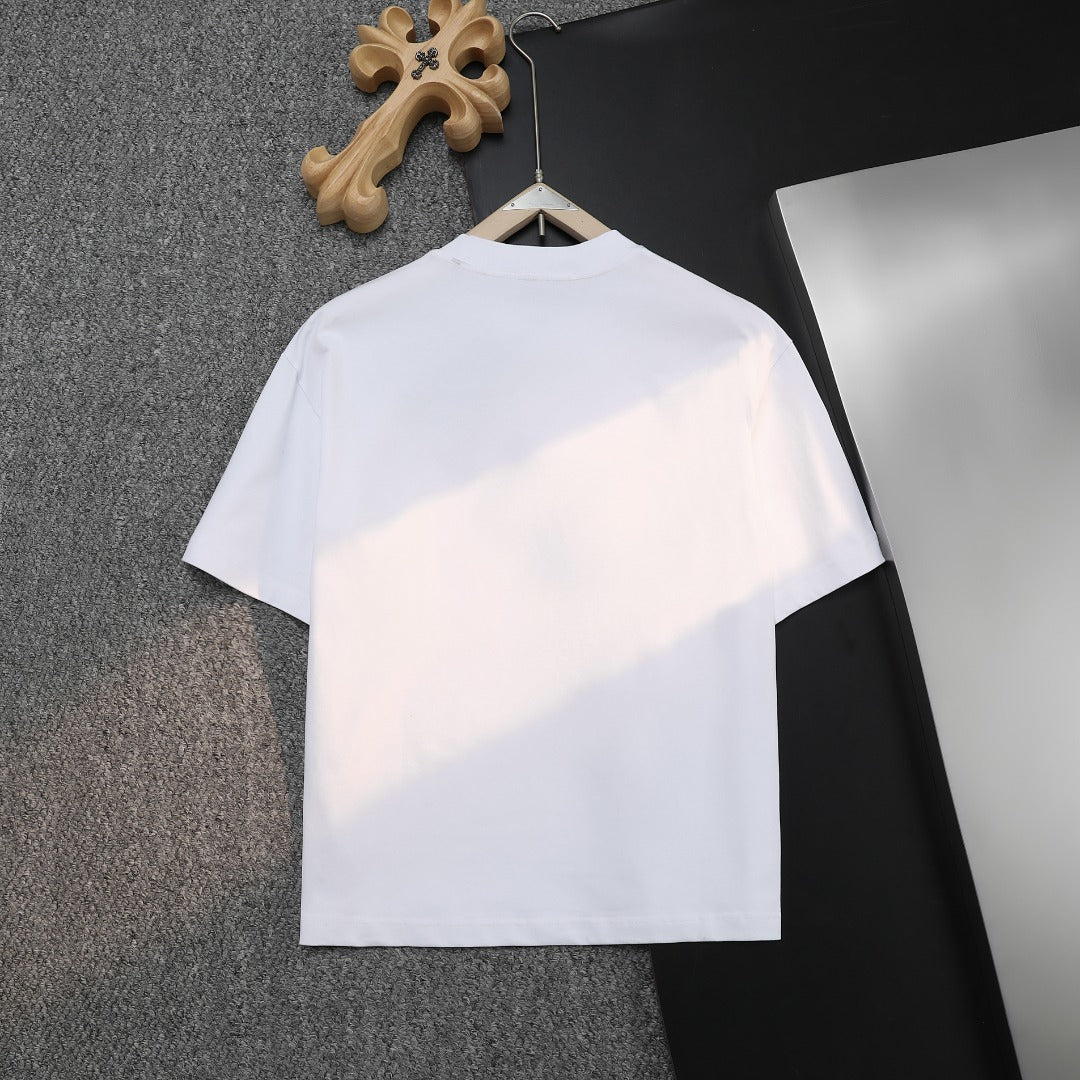 Plain white T-shirt on hanger