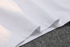 White Gucci T-shirt lower hem and stitching detail