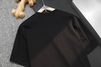 Black Gucci T-shirt front view, plain chest area