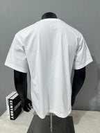 Gucci plain white T-shirt back view on a mannequin