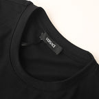 Black Versace T-shirt crew neck with interior brand label