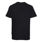 Black Versace T-shirt, back view with crew neck and no visible front print