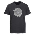 Versace T-shirt in dark gray with silver Medusa-style front graphic
