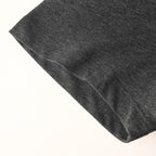 Versace T-shirt in dark gray with visible side seam and folded sleeve hem