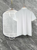 Louis Vuitton white polo shirt back with collar and short sleeves