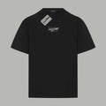 Black Balenciaga T-shirt with front graphic logo and crew neckline
